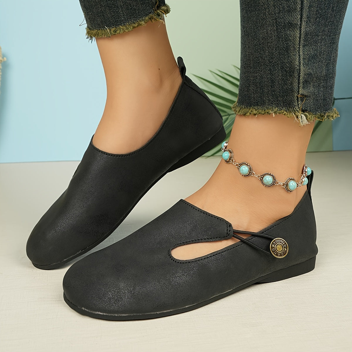 Hazel | Chaussures Orthopédiques Plates Antidérapantes Rétro