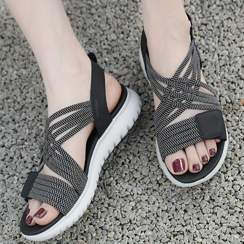 Soline | Sandales Sport-Chic à Semelle Haute