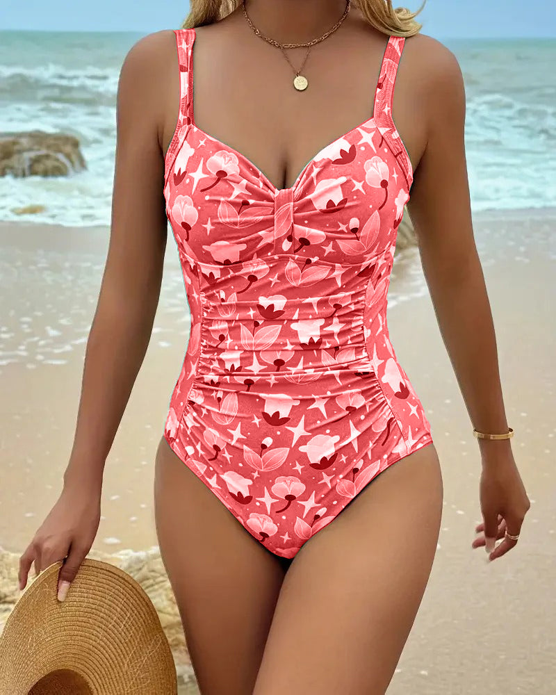 Zoé | Maillot De Bain Une Pièce Débardeur Imprimé