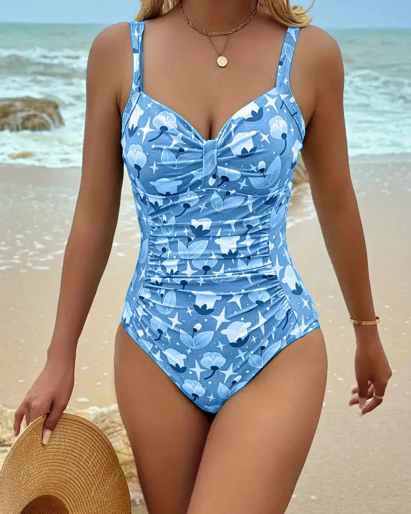 Zoé | Maillot De Bain Une Pièce Débardeur Imprimé