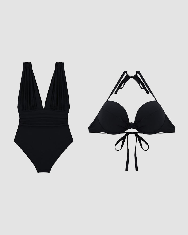Victoire | Maillot de bain sculptant à décolleté V