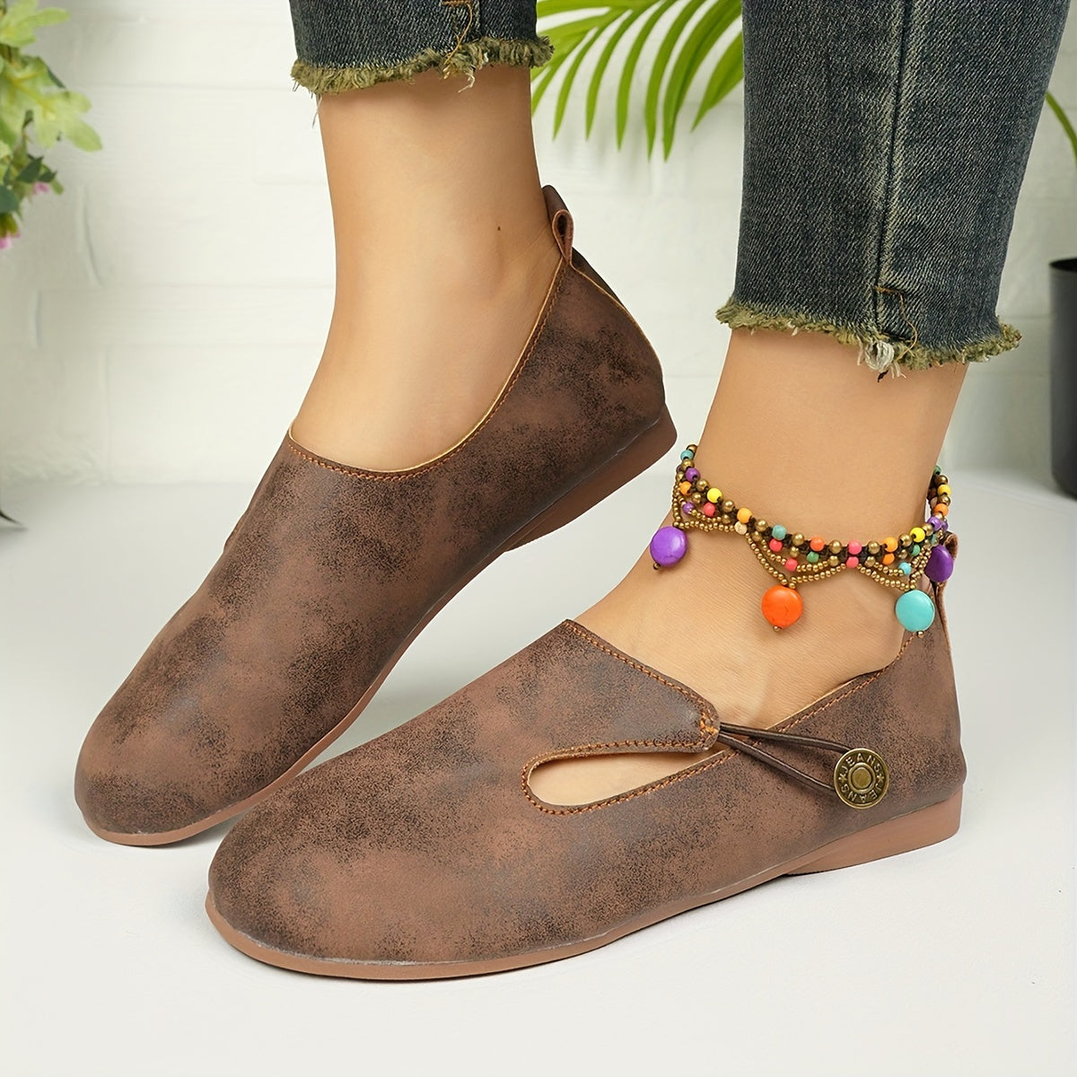 Hazel | Chaussures Orthopédiques Plates Antidérapantes Rétro