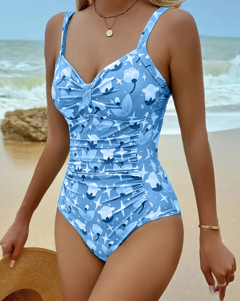 Zoé | Maillot De Bain Une Pièce Débardeur Imprimé