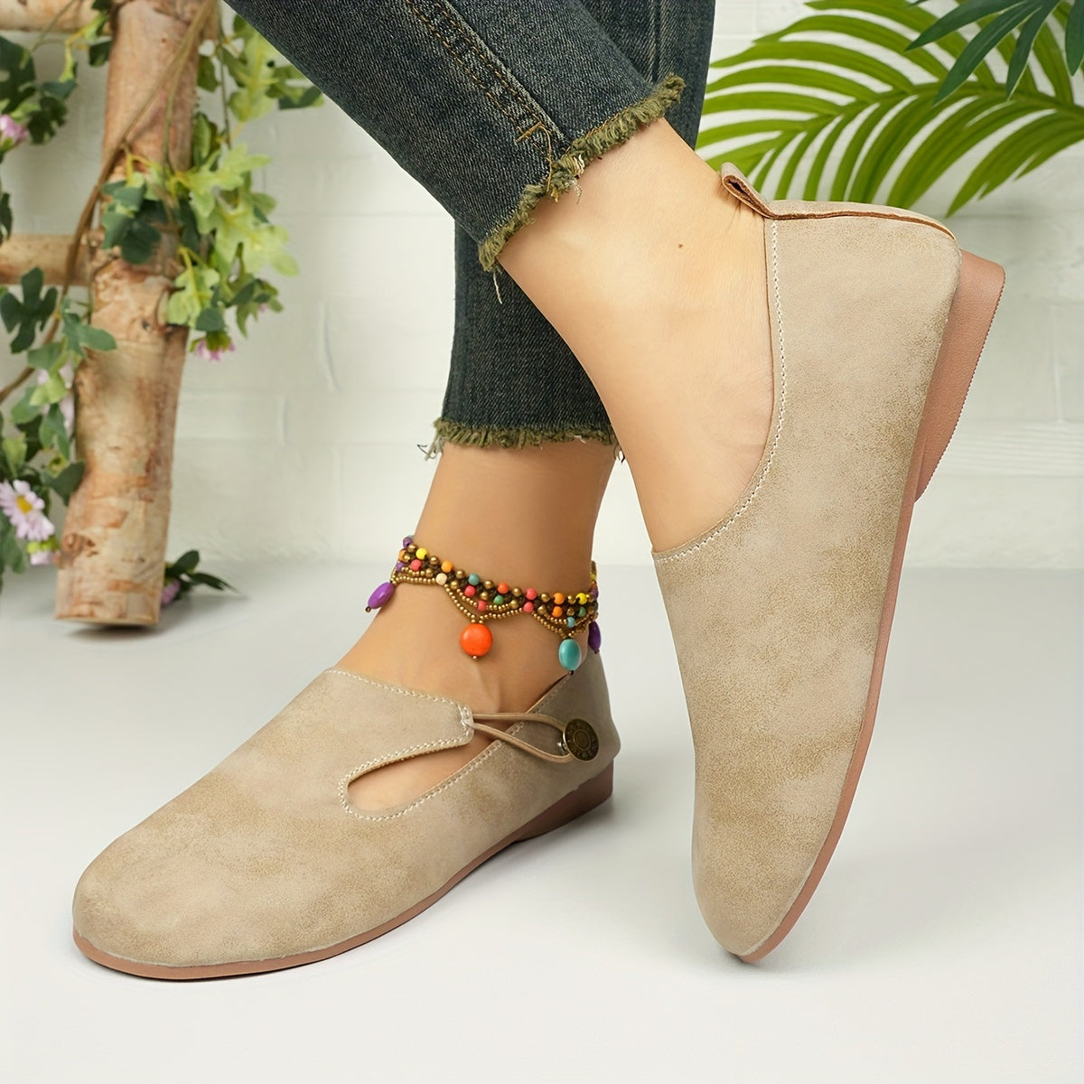 Hazel | Chaussures Orthopédiques Plates Antidérapantes Rétro