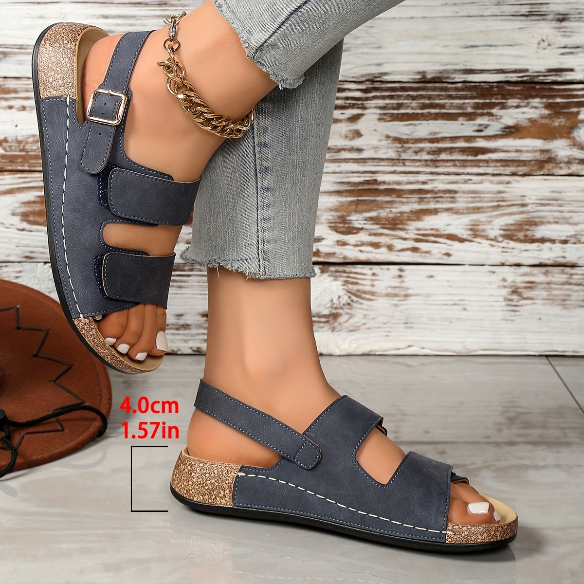Amandine | Sandales Plates de Soutien