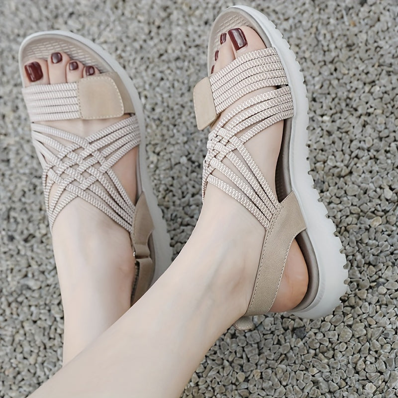 Soline | Sandales Sport-Chic à Semelle Haute