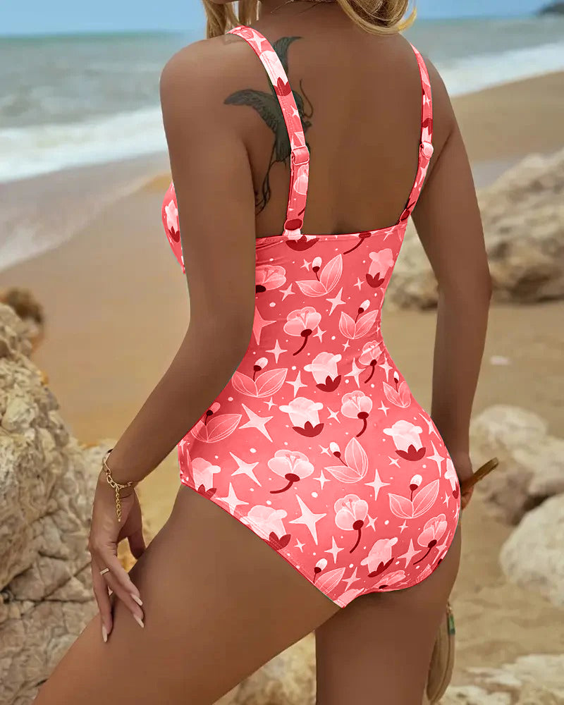 Zoé | Maillot De Bain Une Pièce Débardeur Imprimé