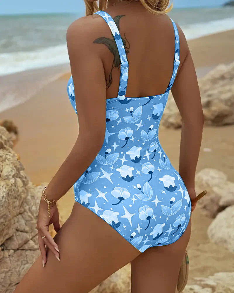 Zoé | Maillot De Bain Une Pièce Débardeur Imprimé