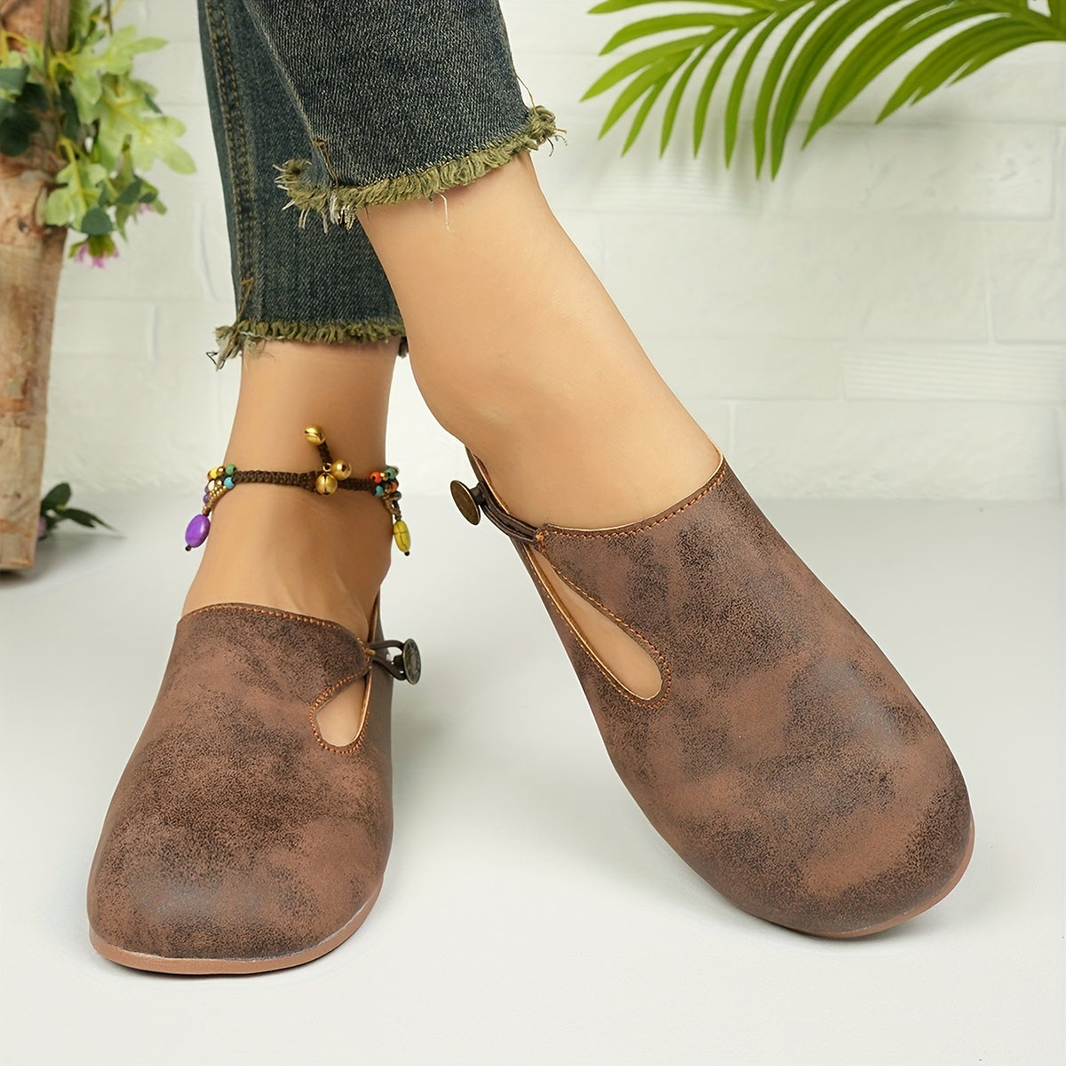 Hazel | Chaussures Orthopédiques Plates Antidérapantes Rétro