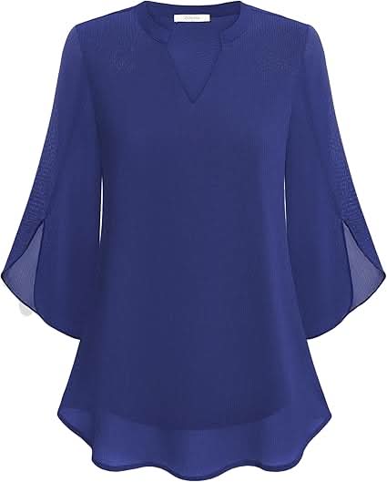 Marguerite™ | Blouse fluide à effet superposé