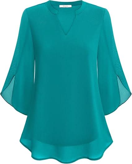 Marguerite™ | Blouse fluide à effet superposé