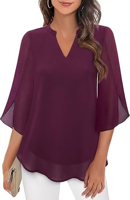 Marguerite™ | Blouse fluide à effet superposé