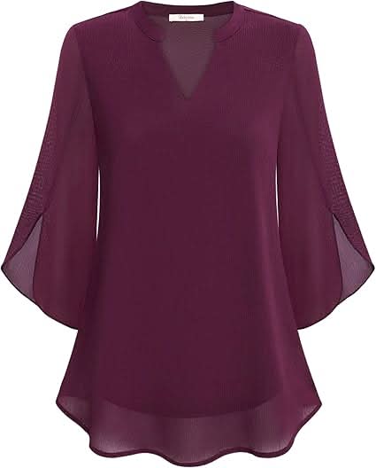 Marguerite™ | Blouse fluide à effet superposé
