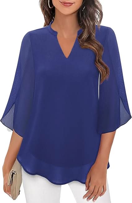 Marguerite™ | Blouse fluide à effet superposé