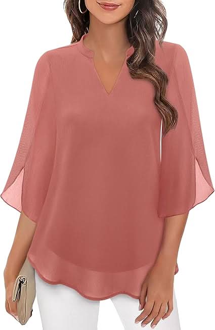 Marguerite™ | Blouse fluide à effet superposé