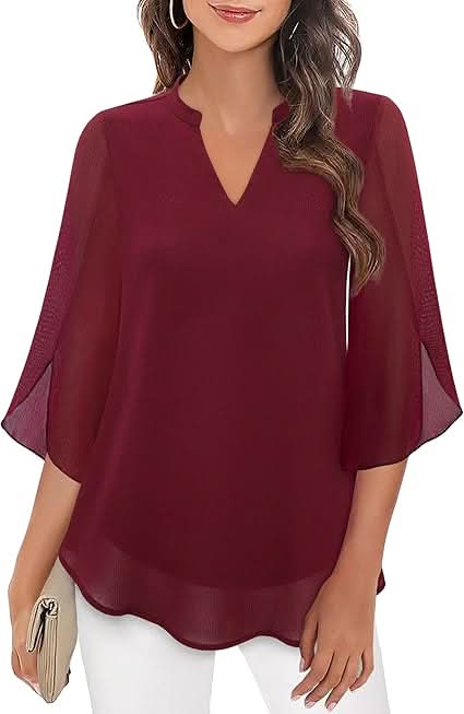Marguerite™ | Blouse fluide à effet superposé