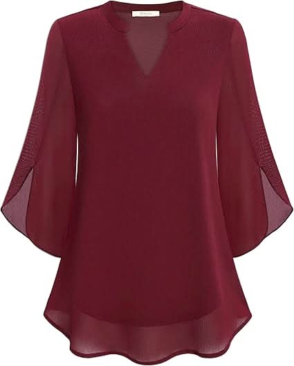 Marguerite™ | Blouse fluide à effet superposé