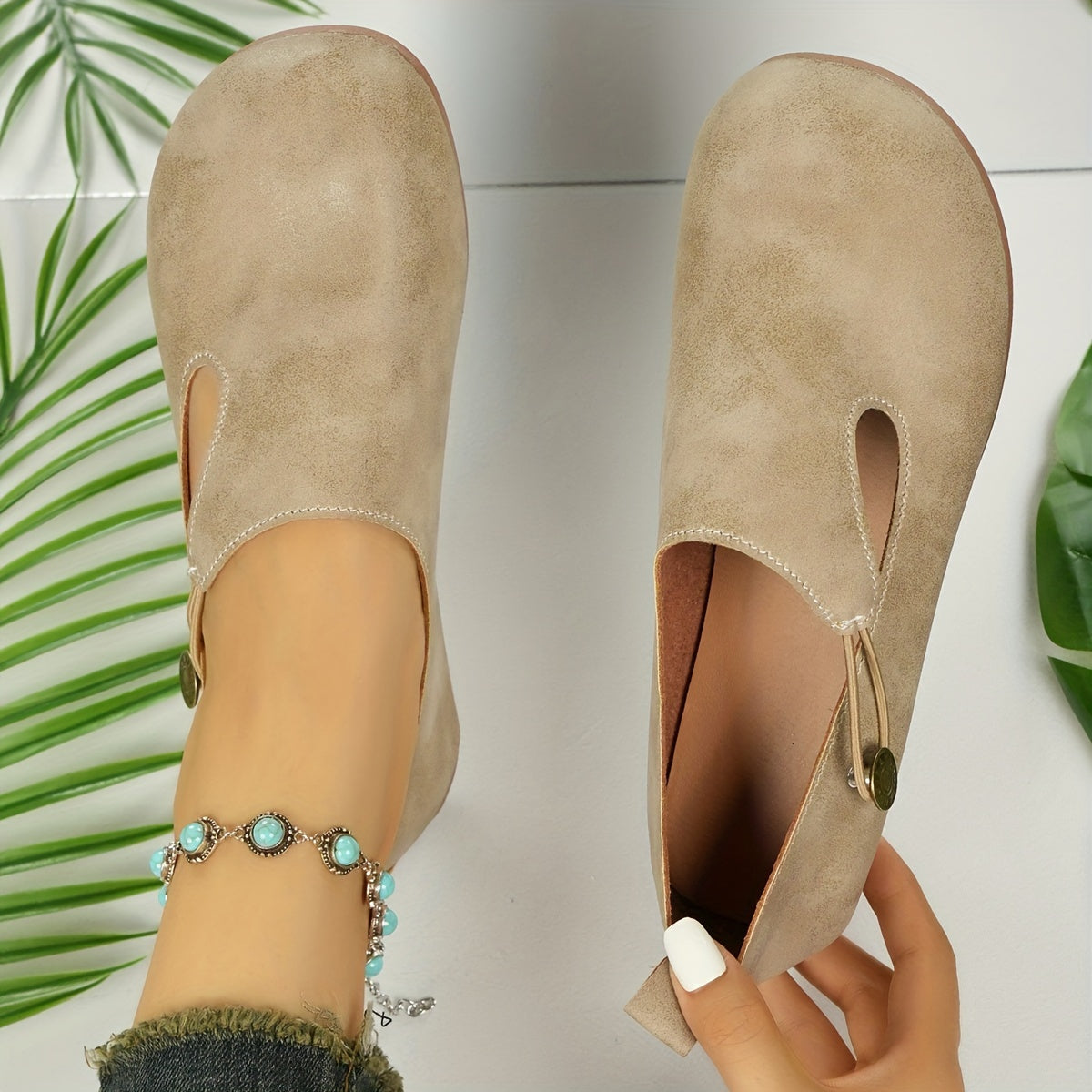 Hazel | Chaussures Orthopédiques Plates Antidérapantes Rétro