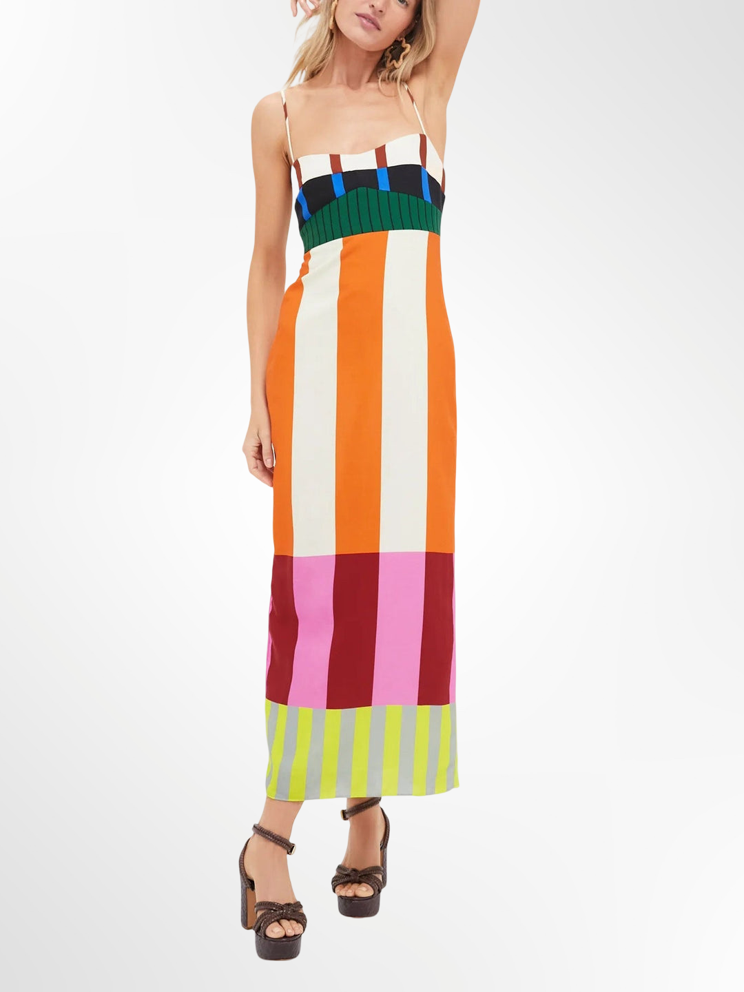 Elsa | Robe longue multicolore