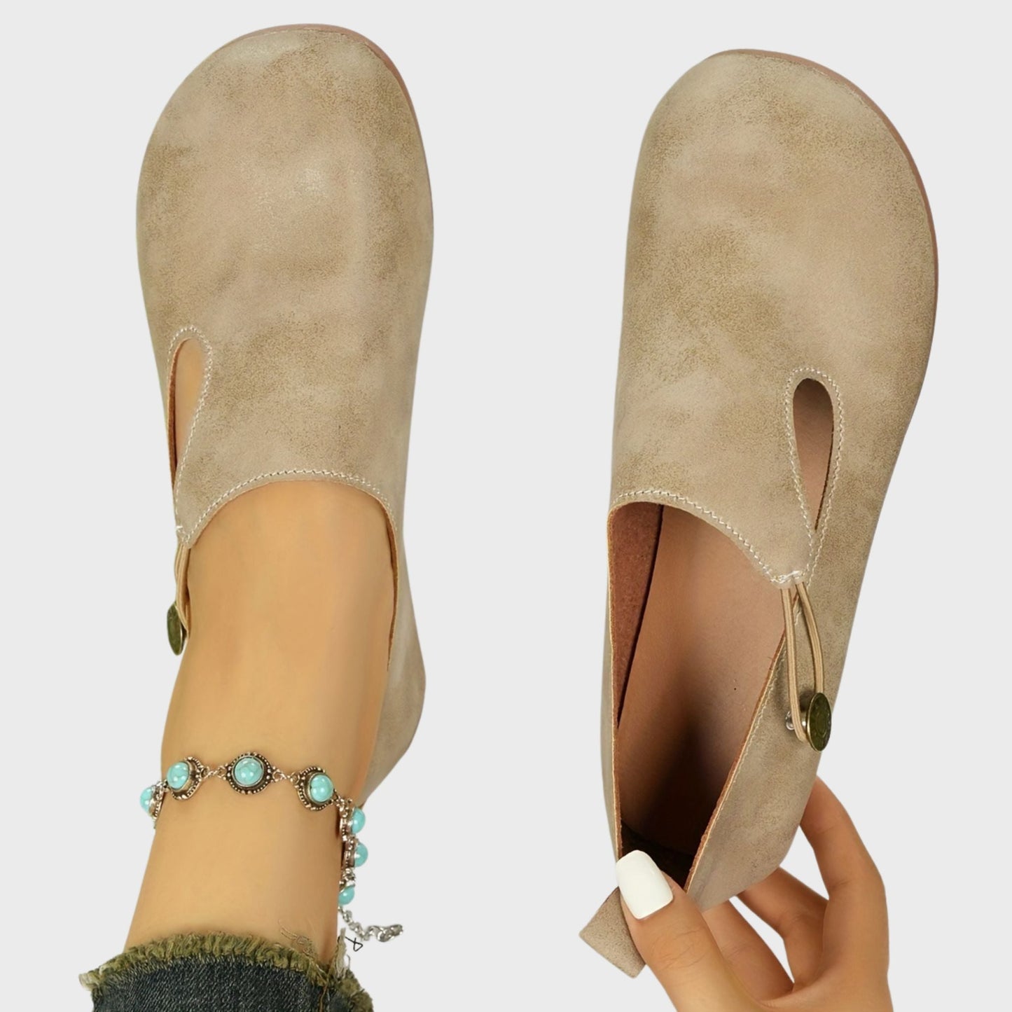 Hazel | Chaussures Orthopédiques Plates Antidérapantes Rétro