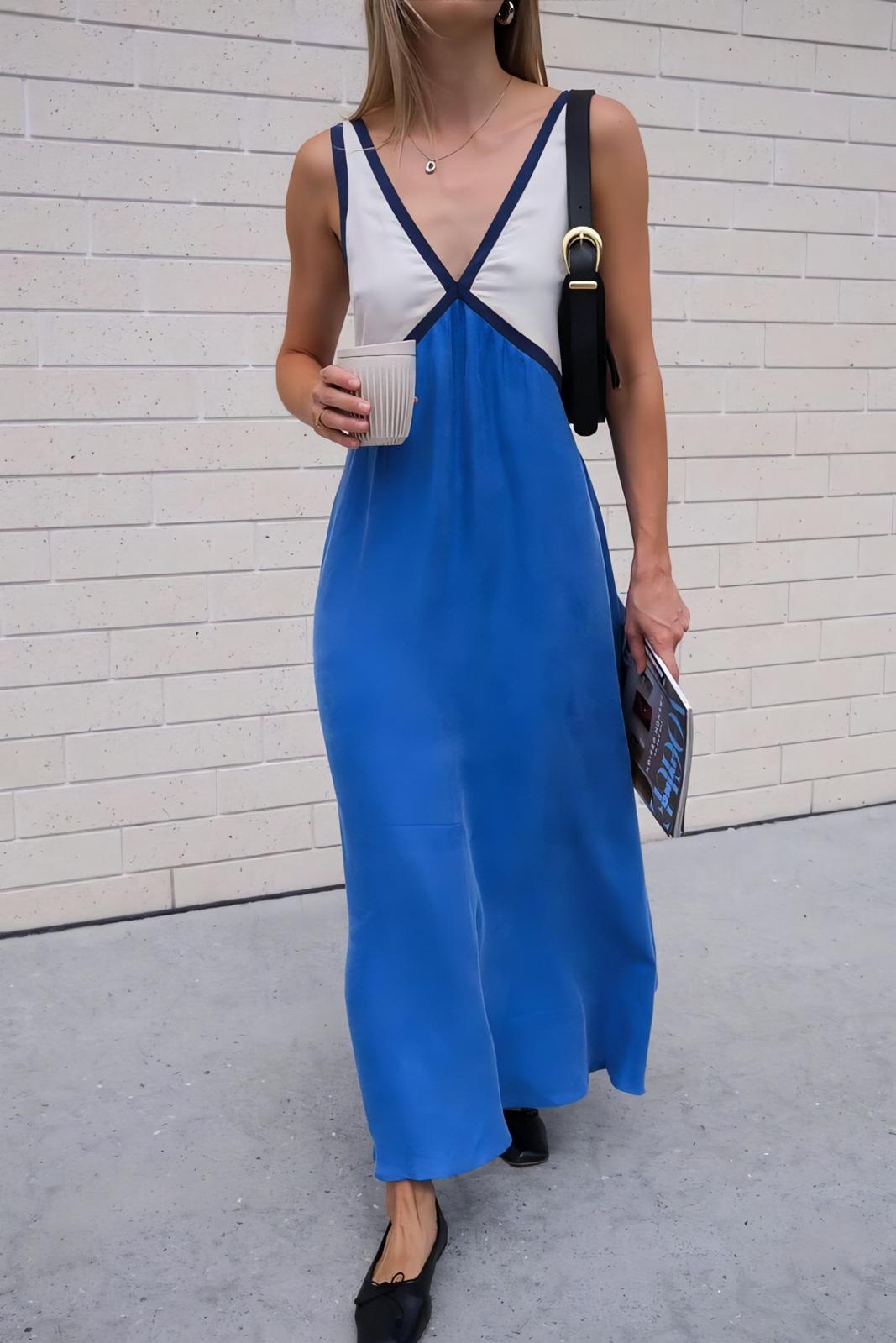Élena | Élégante robe midi sans manches