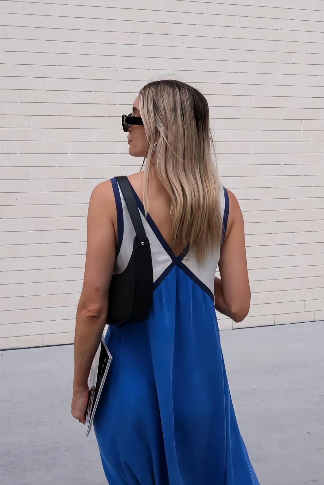 Élena | Élégante robe midi sans manches