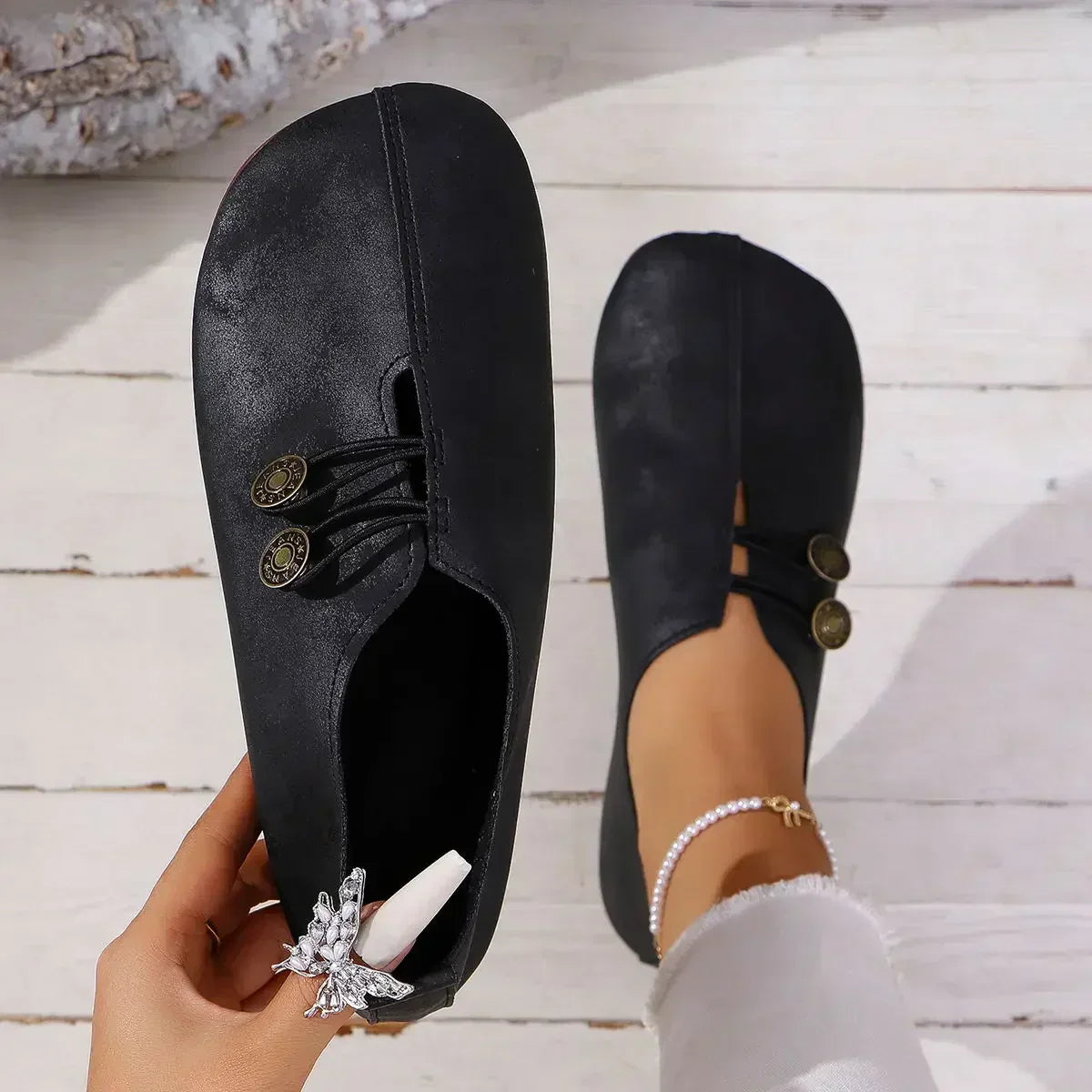 Liliane™ – Mocassins en Suède Orthopédique