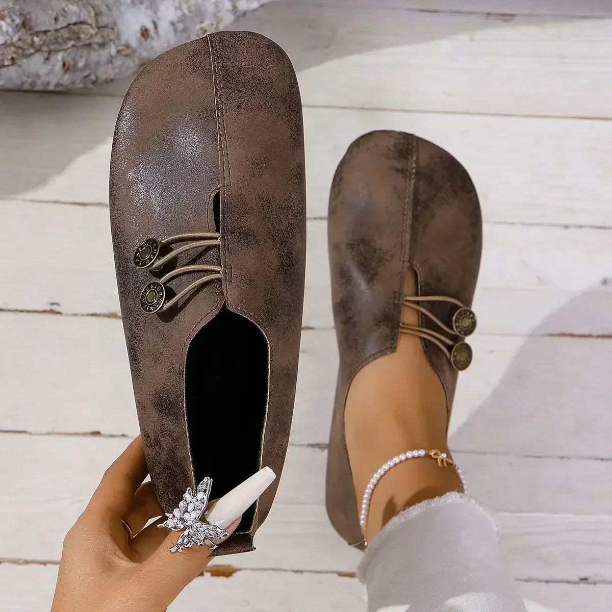 Liliane™ – Mocassins en Suède Orthopédique