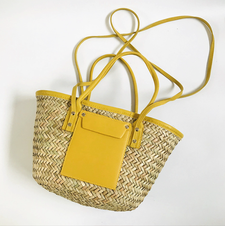 Camille™ | Sac Cabas Élégant en Raphia