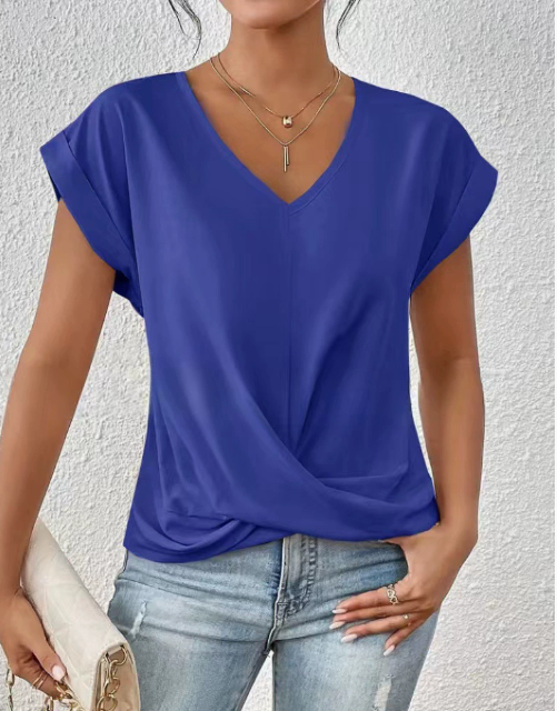 Éloïse™ | T-shirt Col Cœur Décontracté