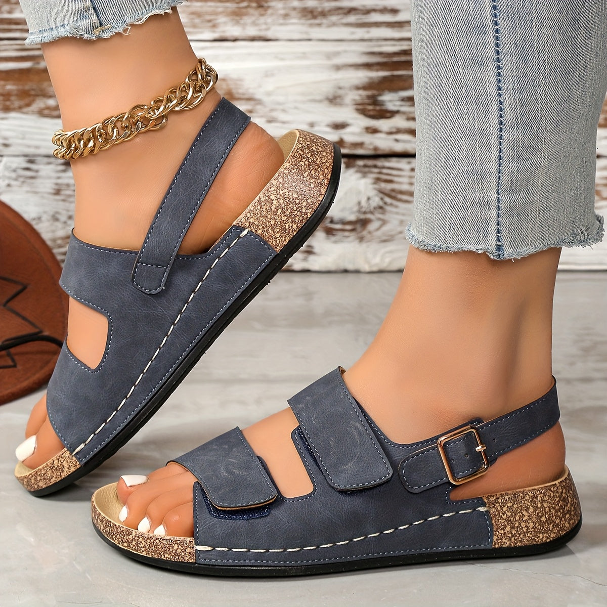 Amandine | Sandales Plates de Soutien