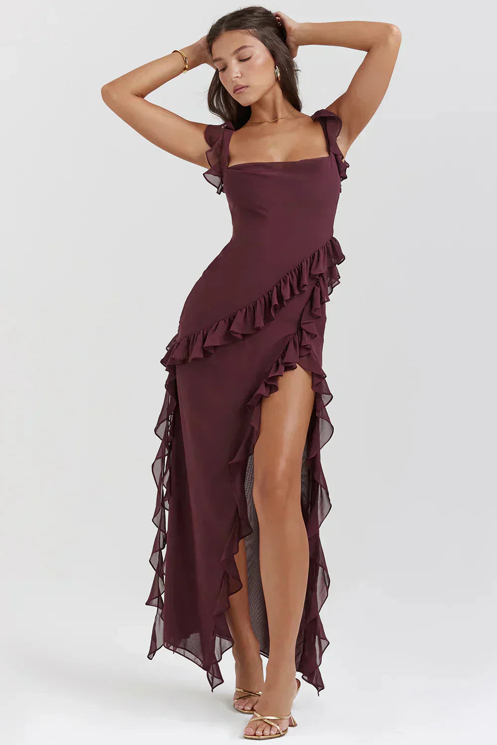 Lenoir™ | Robe élégante avec jambes ouvertes