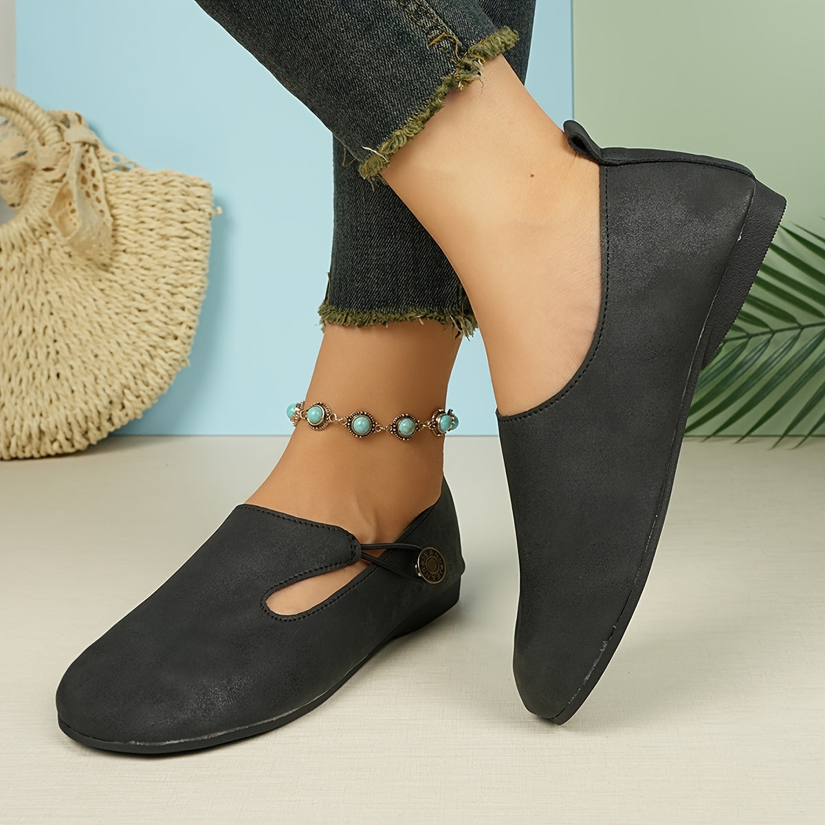 Hazel | Chaussures Orthopédiques Plates Antidérapantes Rétro