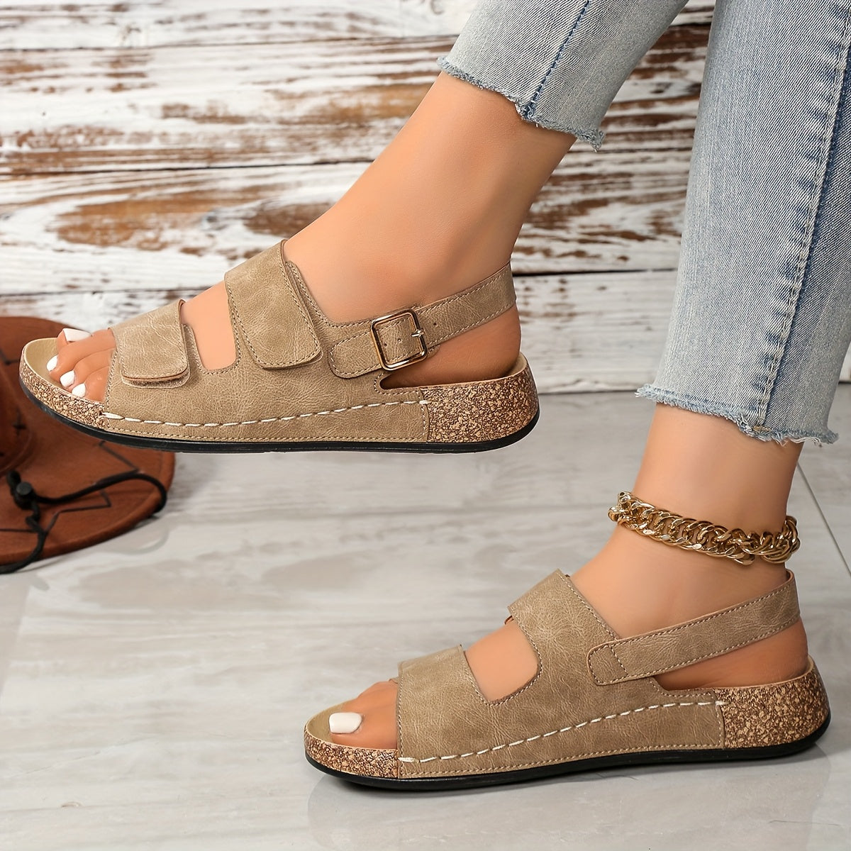 Amandine | Sandales Plates de Soutien