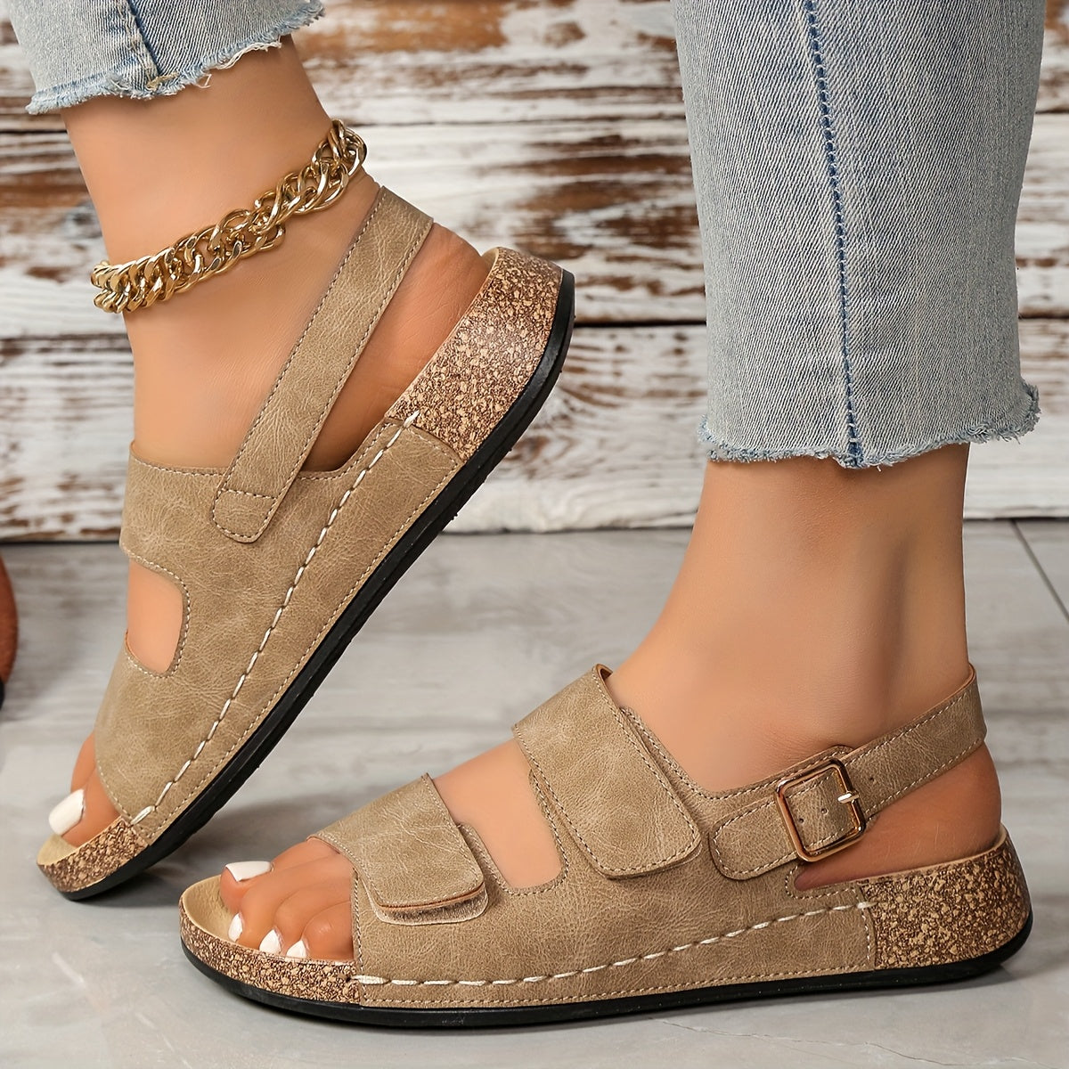 Amandine | Sandales Plates de Soutien