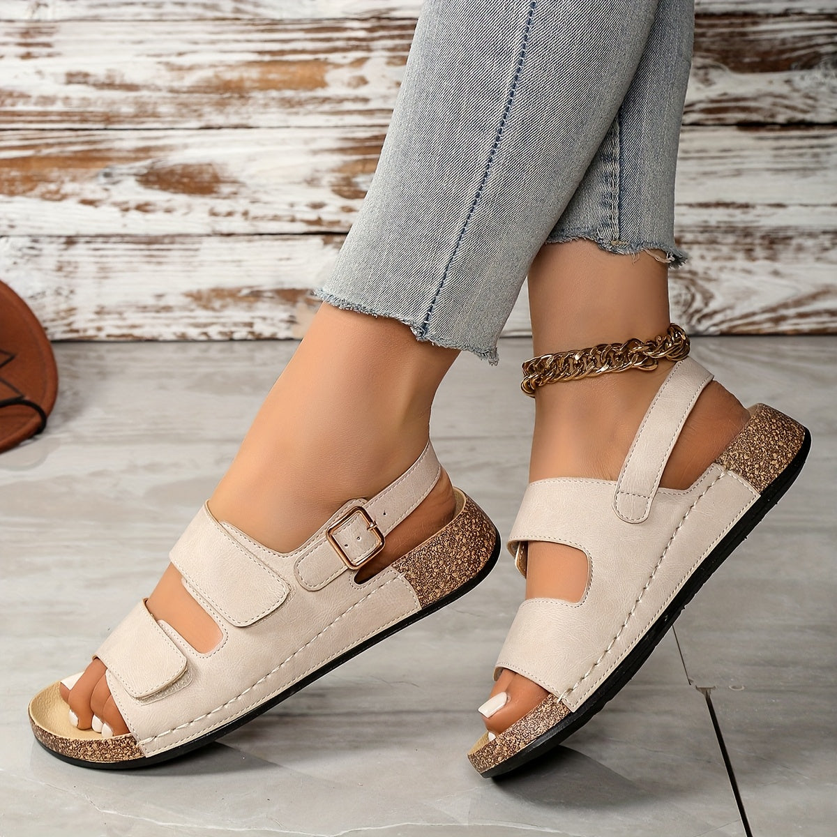 Amandine | Sandales Plates de Soutien