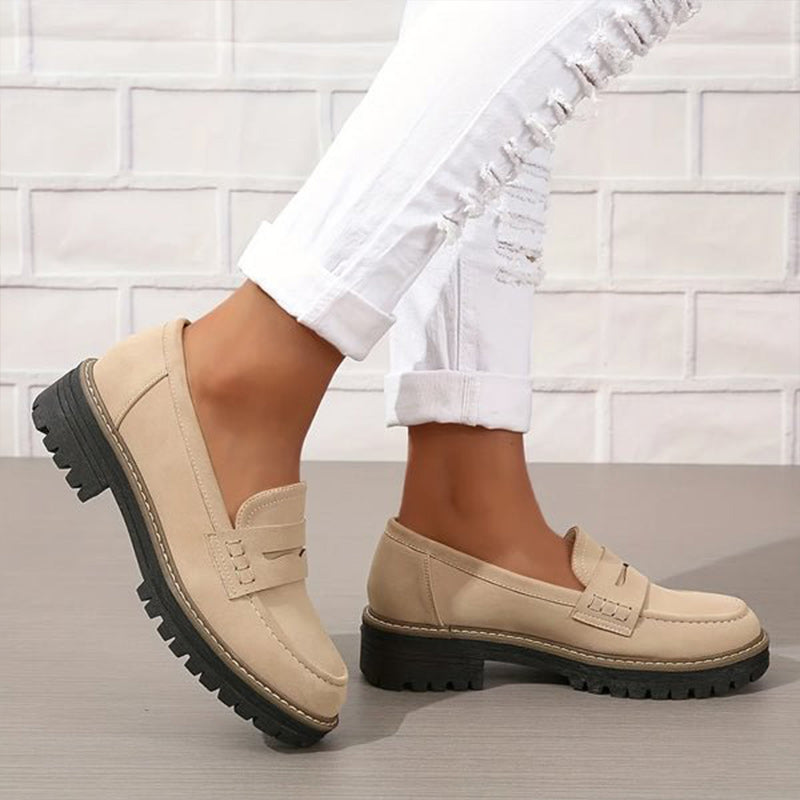 Mocassins chunky confortables pour femmes