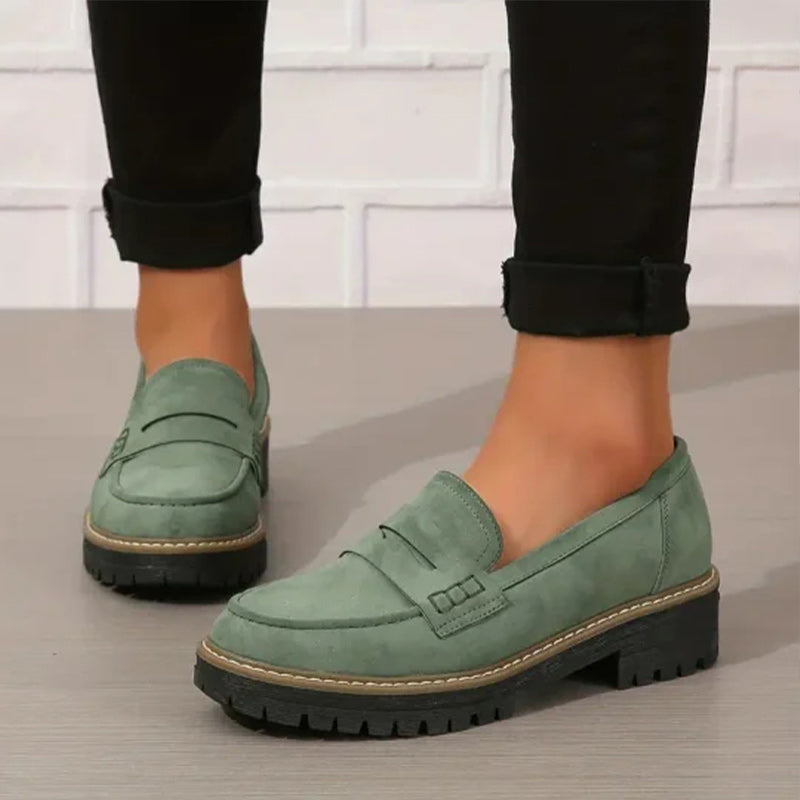 Mocassins chunky confortables pour femmes
