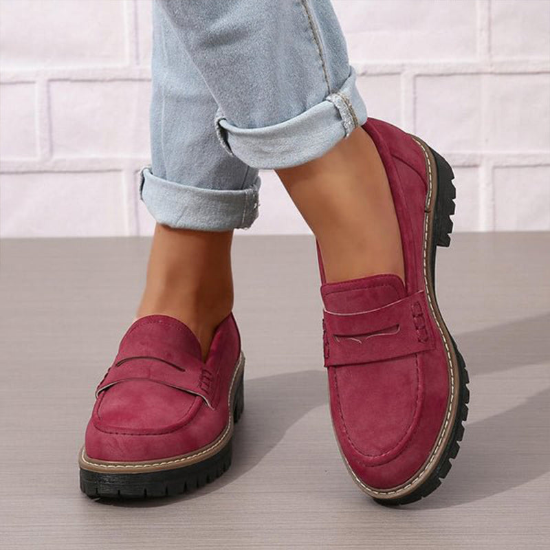 Mocassins chunky confortables pour femmes