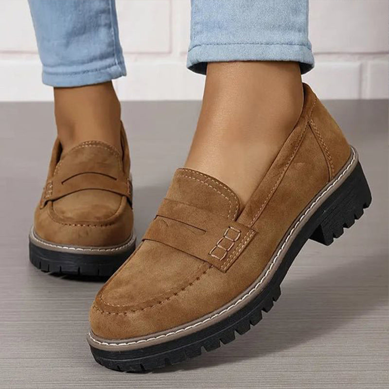 Mocassins chunky confortables pour femmes