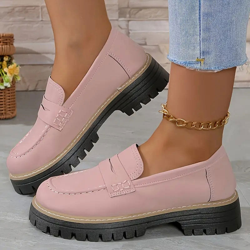 Mocassins chunky confortables pour femmes