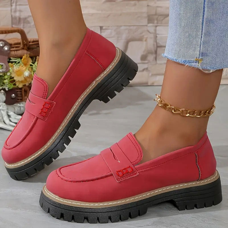Mocassins chunky confortables pour femmes