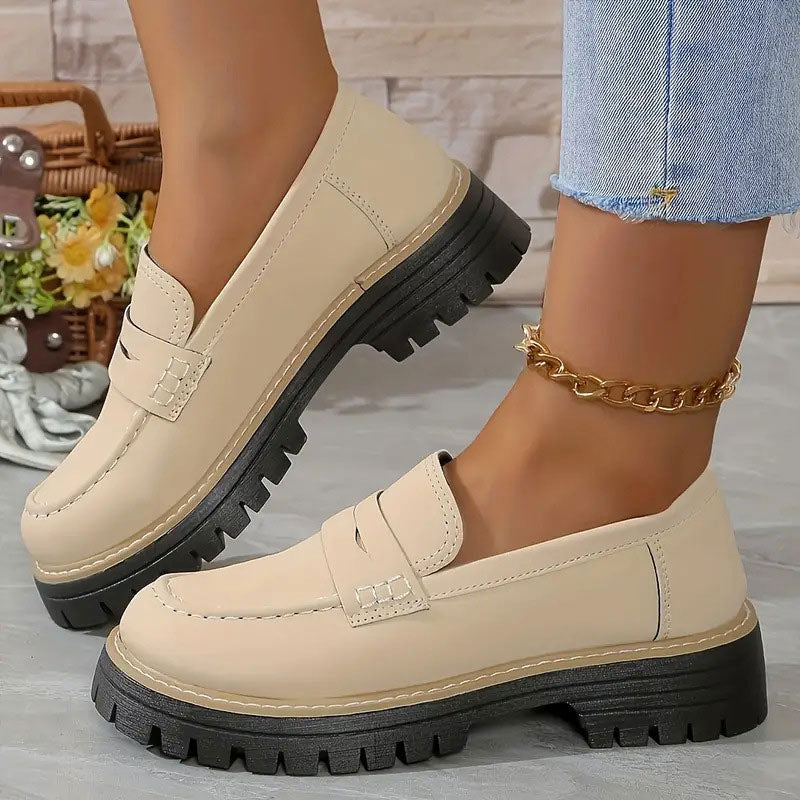 Mocassins chunky confortables pour femmes