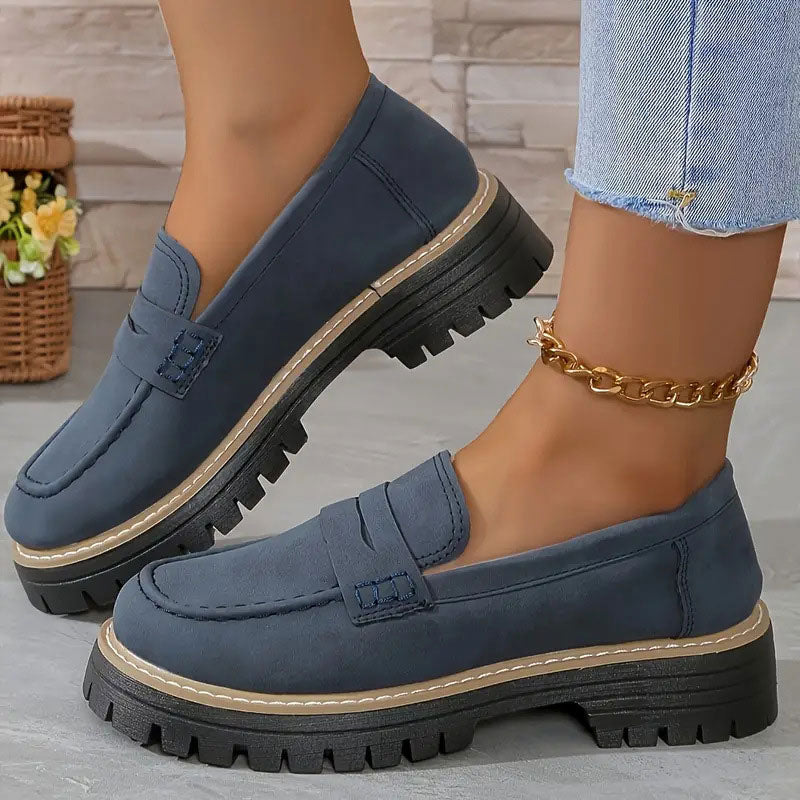 Mocassins chunky confortables pour femmes