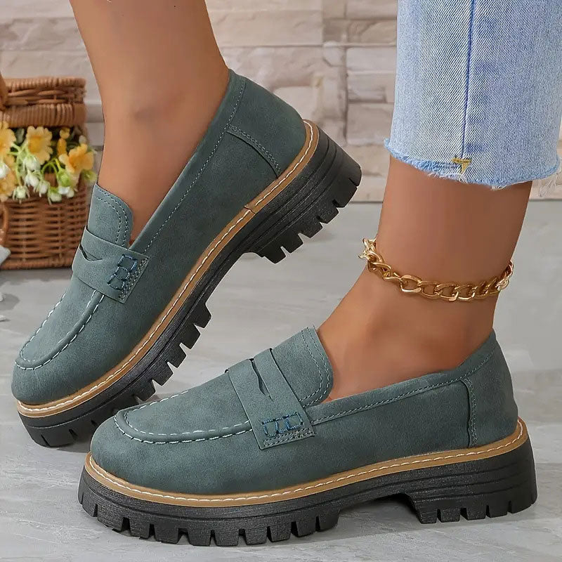 Mocassins chunky confortables pour femmes