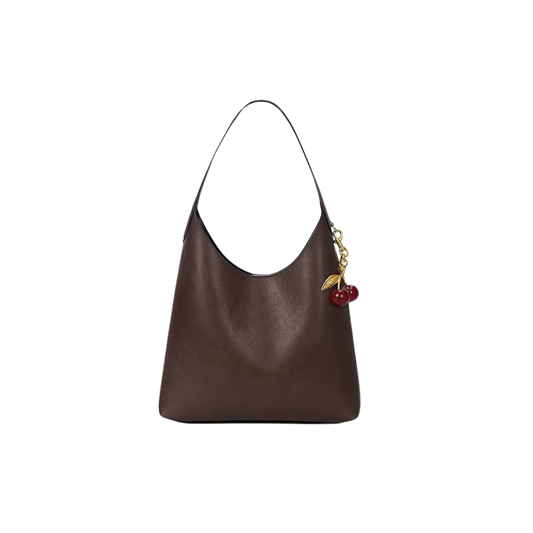 Clotilde | Sac en simili cuir  avec charme cerise