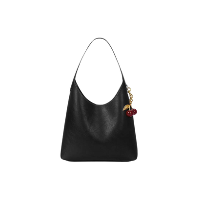 Clotilde | Sac en simili cuir  avec charme cerise