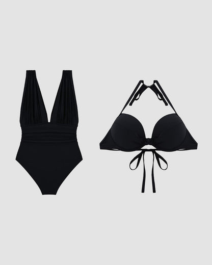 Victoire | Maillot de bain sculptant à décolleté V