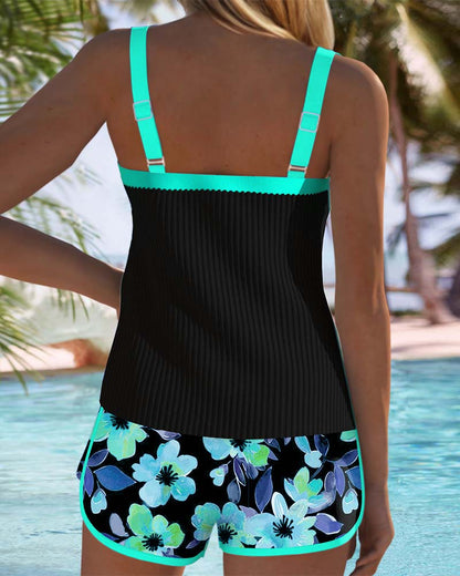 Laluna® | Ensemble de Tankini Élégant en Deux Pièces