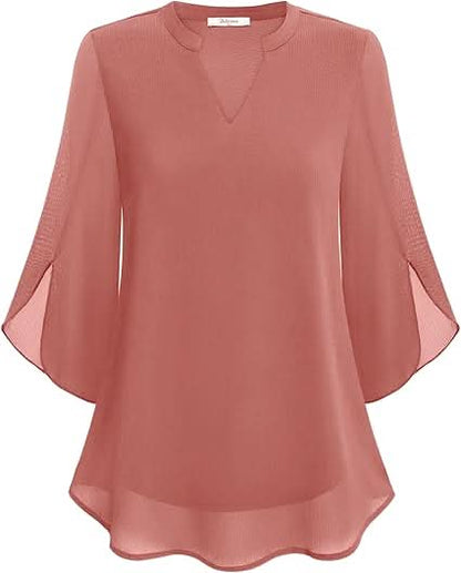 Marguerite™ | Blouse fluide à effet superposé